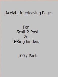 Acetate Interleaving Pages