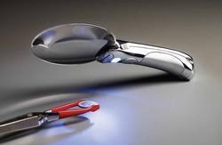 Lighthouse Stainless Steel LED Illuminated Magnifier